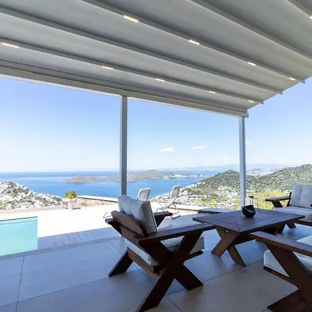 Villa Astounding Modern With Sea View In Bodrum