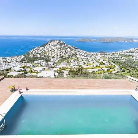 Villa Astounding Modern With Sea View In Bodrum